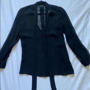 Black TopShop Blouse
